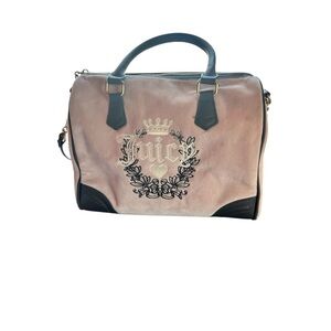 Juicy Couture Pink and Brown Satchel, Wallet and Card Holder